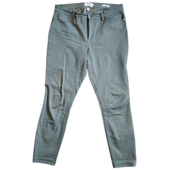 Frame Denim Le High Skinny Green Pants - 32 - Picture 2 of 7